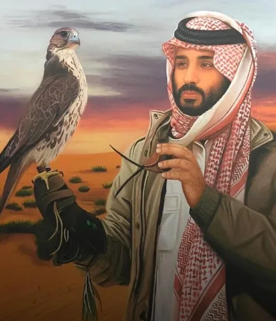 بالصور … رسام سعودي يبدع برسمة لسمو الأمير محمد بن سلمان