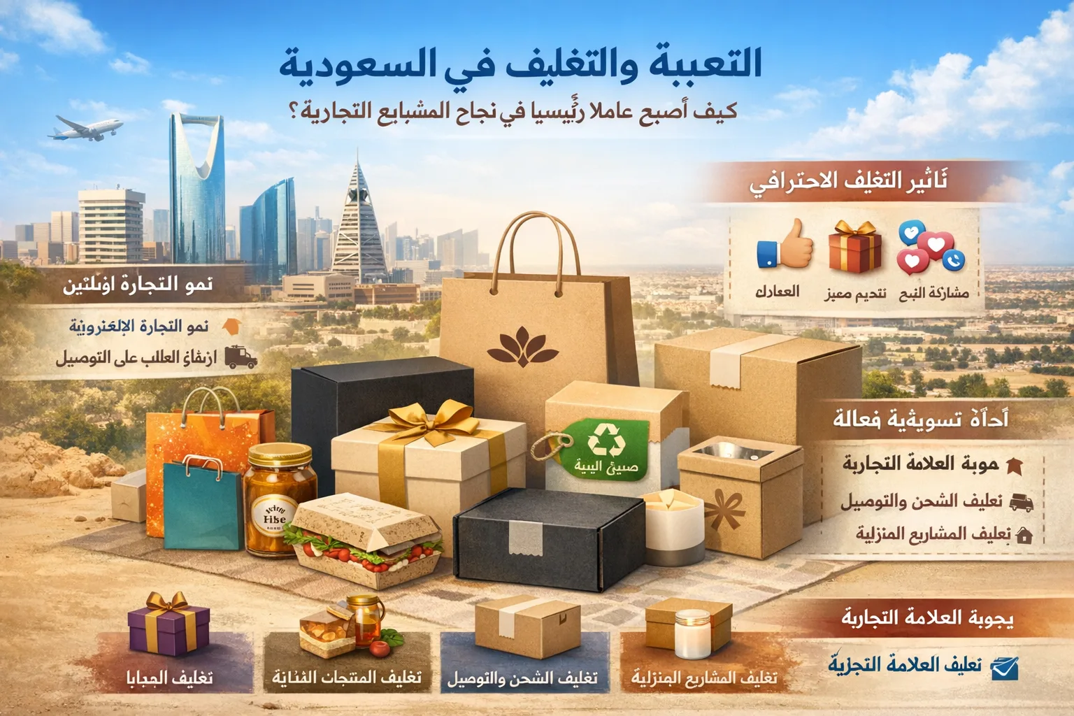 التعبئة والتغليف في السعودية: كيف أصبح عاملًا رئيسيًا في نجاح المشاريع التجارية؟