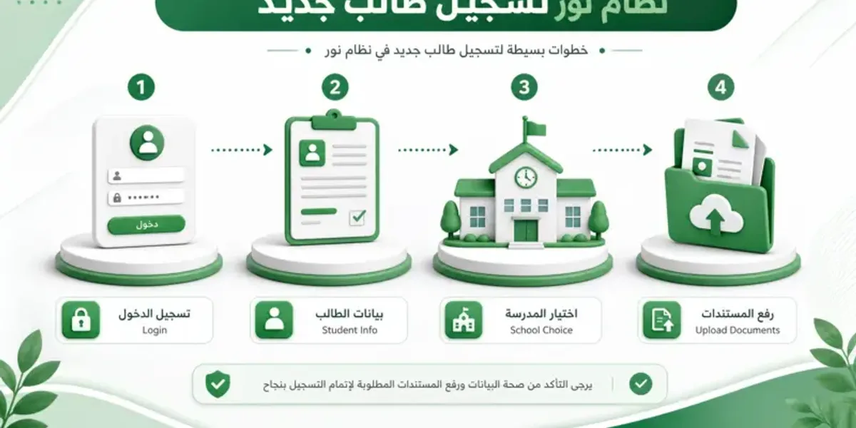 دليل نظام نور تسجيل الطلاب